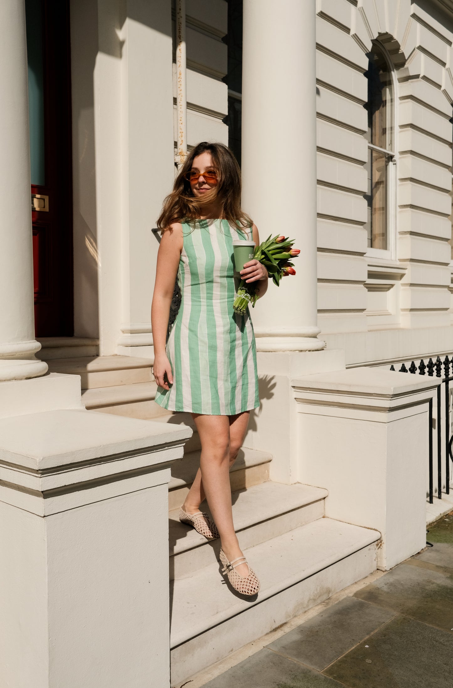 La Plage Stripe Linen Dress