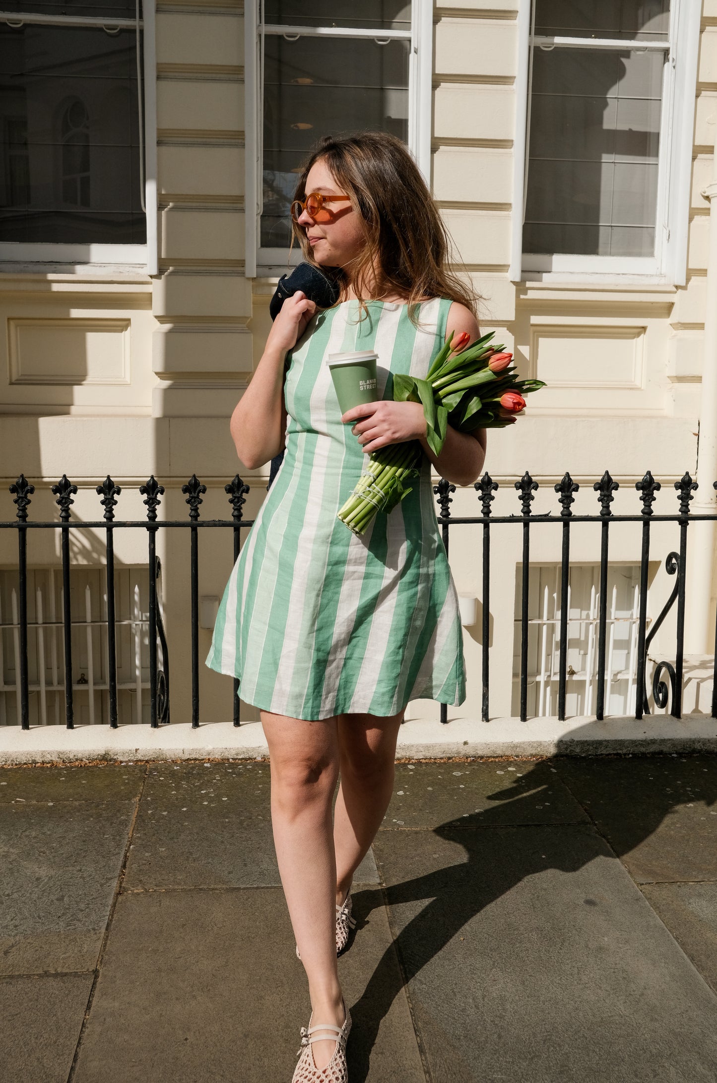 La Plage Stripe Linen Dress