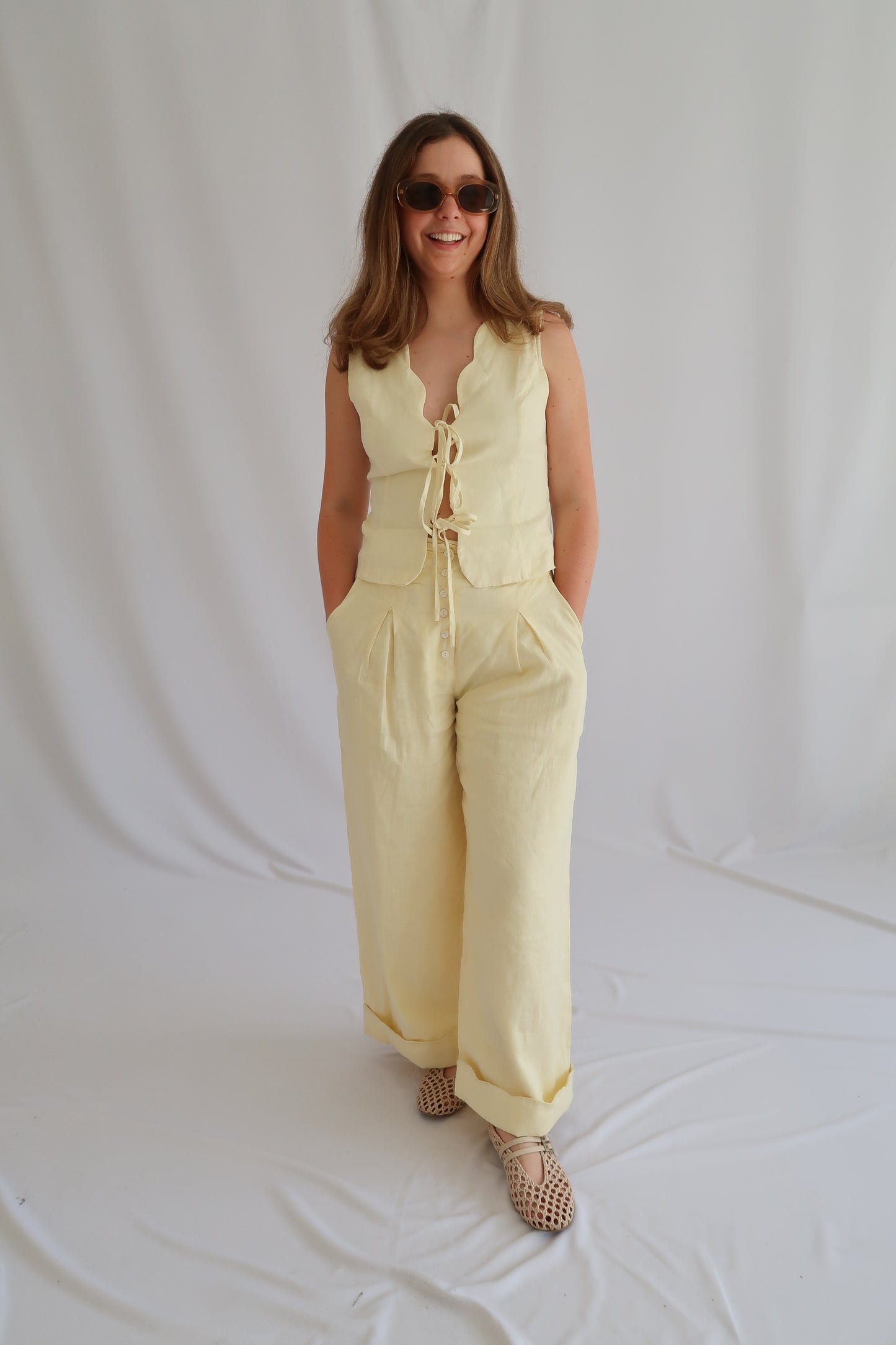 biarritz linen trousers