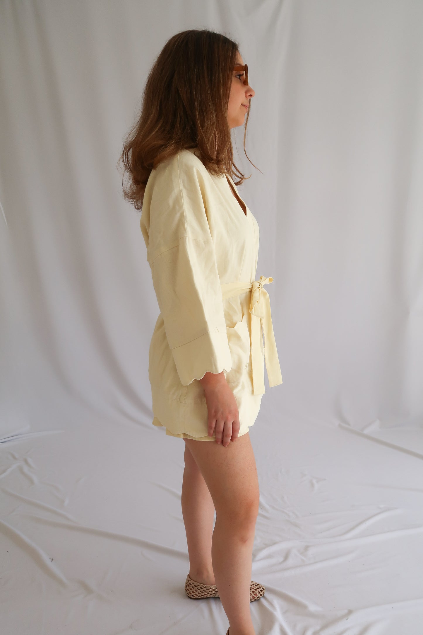 la mer linen robe